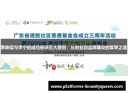 蔡崇信与李宁的成功秘诀五大原则:从创业到品牌建设的智慧之道 蔡崇信与李宁的成功秘诀五大原则:从创业到品牌建设的智慧之道