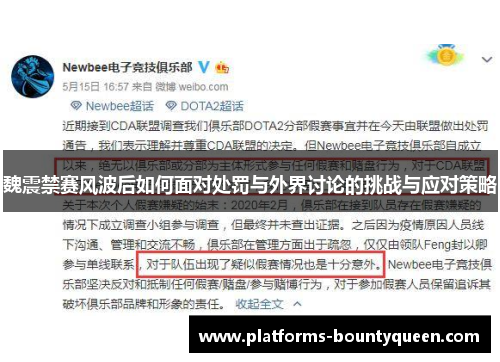 魏震禁赛风波后如何面对处罚与外界讨论的挑战与应对策略